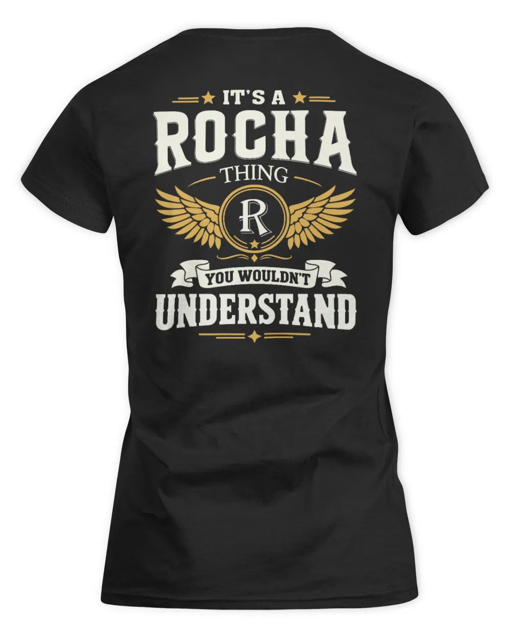 ROCHA KT06-M008 It’s a [NAME] Thing – You Wouldn’t Understand | Personalized Vintage T-Shirt - Women's Standard T-Shirt - Black
