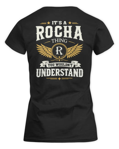 ROCHA KT06-M008 It’s a [NAME] Thing – You Wouldn’t Understand | Personalized Vintage T-Shirt - Women's Standard T-Shirt - Black