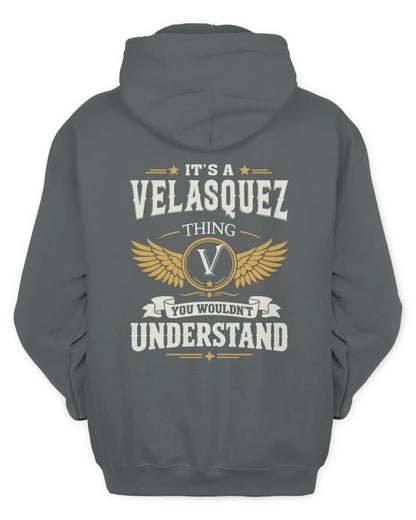 VELASQUEZ KT06-M008 It’s a [NAME] Thing – You Wouldn’t Understand | Personalized Vintage T-Shirt - Unisex Hoodie - Charcoal