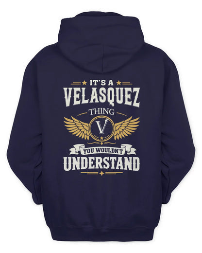 VELASQUEZ KT06-M008 It’s a [NAME] Thing – You Wouldn’t Understand | Personalized Vintage T-Shirt - Unisex Hoodie - Navy