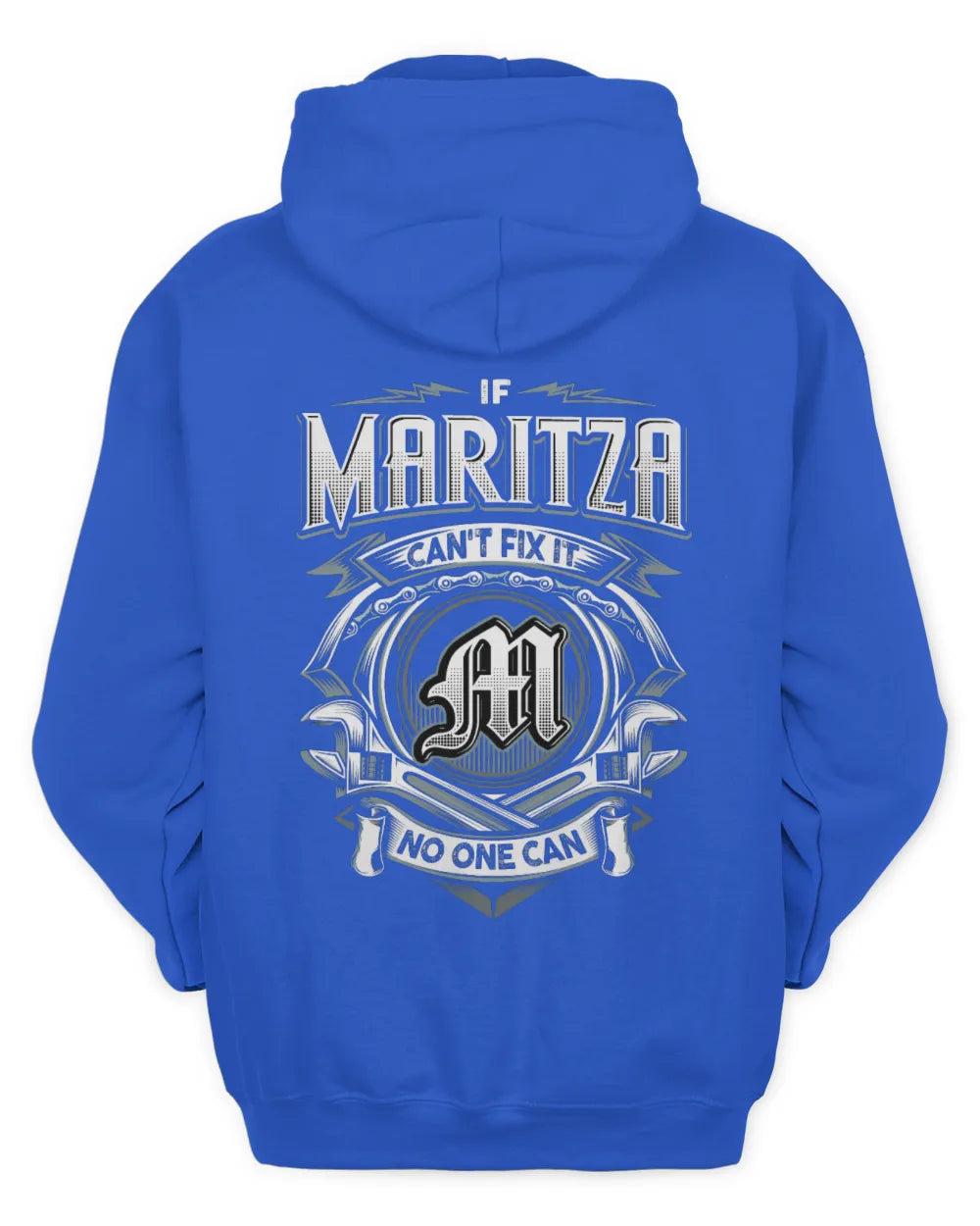 MARITZA AP81-K4-626 - Personalized Ahmed Quote Apparel “If Ahmed Can't Fix It, No One Can” - Unisex Hoodie - Royal