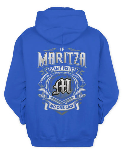MARITZA AP81-K4-626 - Personalized Ahmed Quote Apparel “If Ahmed Can't Fix It, No One Can” - Unisex Hoodie - Royal