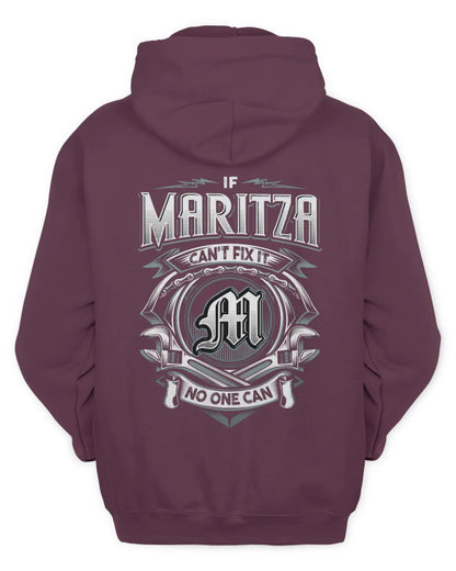 MARITZA AP81-K4-626 - Personalized Ahmed Quote Apparel “If Ahmed Can't Fix It, No One Can” - Unisex Hoodie - Maroon