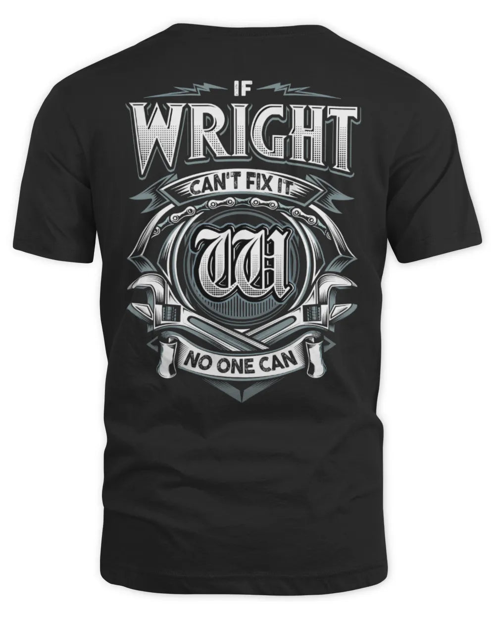 WRIGHT AP81-K4-626 - Personalized Ahmed Quote Apparel “If Ahmed Can't Fix It, No One Can” - Unisex Standard T-Shirt - Black