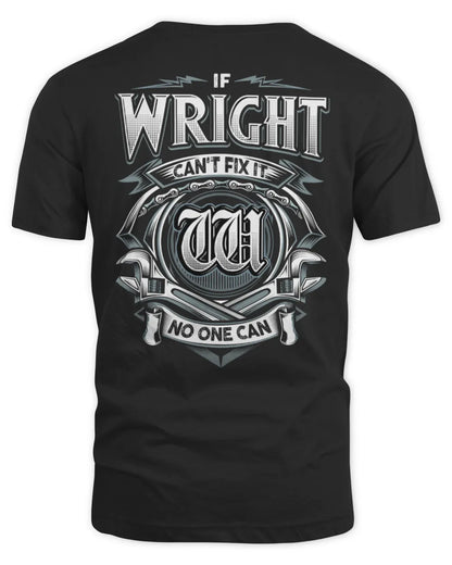 WRIGHT AP81-K4-626 - Personalized Ahmed Quote Apparel “If Ahmed Can't Fix It, No One Can” - Unisex Standard T-Shirt - Black