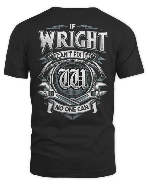 WRIGHT AP81-K4-626 - Personalized Ahmed Quote Apparel “If Ahmed Can't Fix It, No One Can” - Unisex Standard T-Shirt - Black