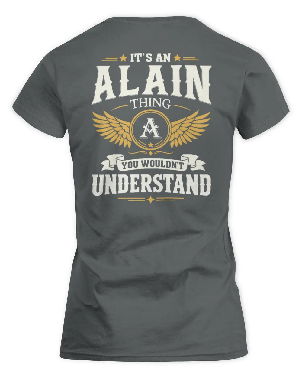 ALAIN KT06-M008 It’s a [NAME] Thing – You Wouldn’t Understand | Personalized Vintage T-Shirt - Women's Standard T-Shirt - Charcoal