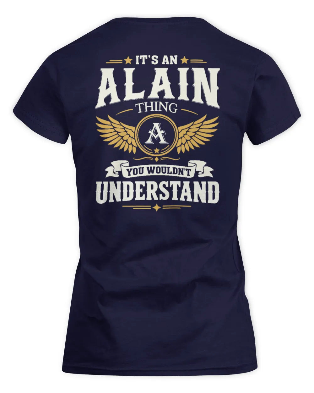 ALAIN KT06-M008 It’s a [NAME] Thing – You Wouldn’t Understand | Personalized Vintage T-Shirt - Women's Standard T-Shirt - Navy