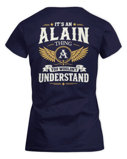ALAIN KT06-M008 It’s a [NAME] Thing – You Wouldn’t Understand | Personalized Vintage T-Shirt - Women's Standard T-Shirt - Navy