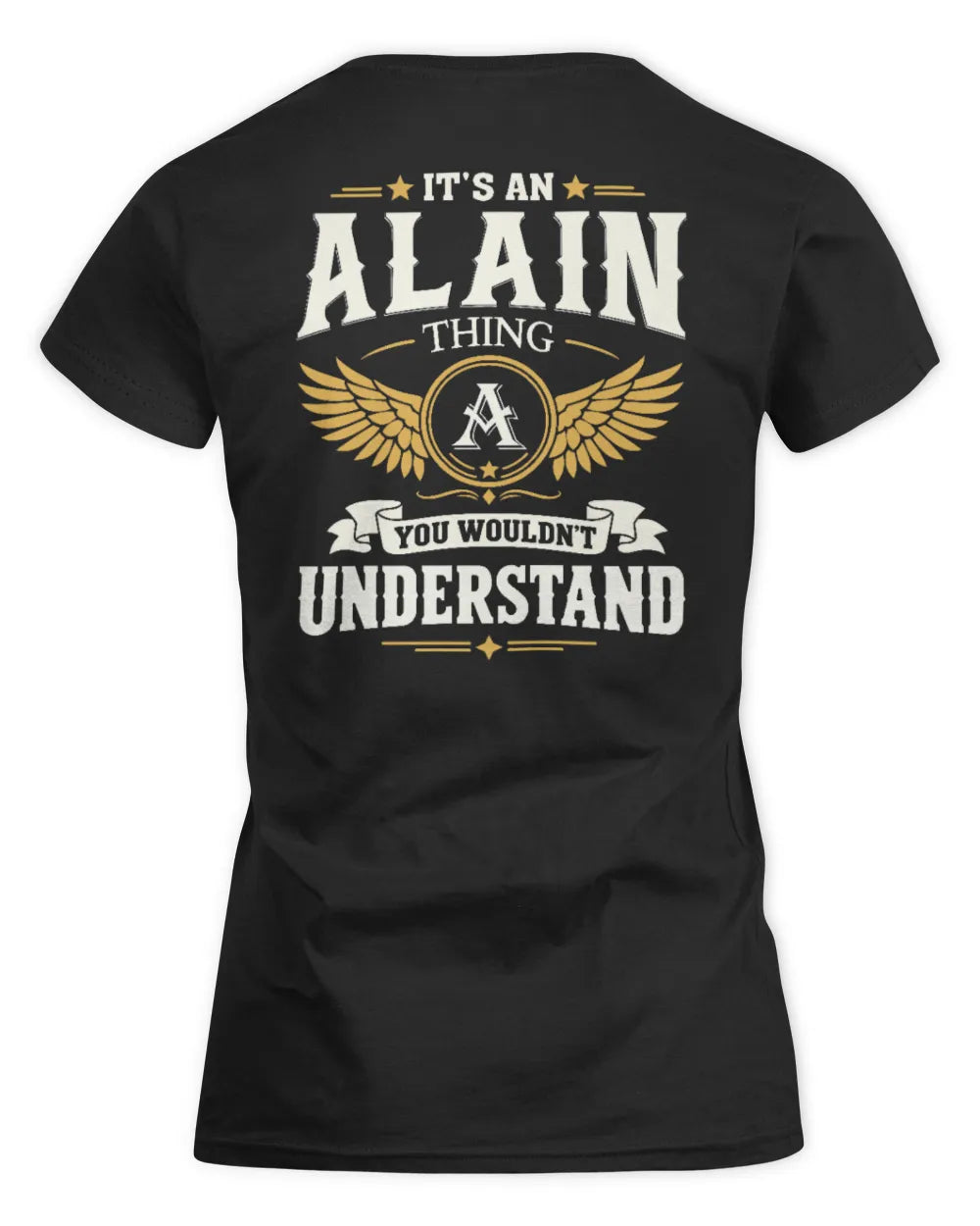 ALAIN KT06-M008 It’s a [NAME] Thing – You Wouldn’t Understand | Personalized Vintage T-Shirt - Women's Standard T-Shirt - Black