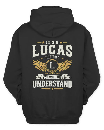 LUCAS KT06-M008 It’s a [NAME] Thing – You Wouldn’t Understand | Personalized Vintage T-Shirt - Unisex Hoodie - Black