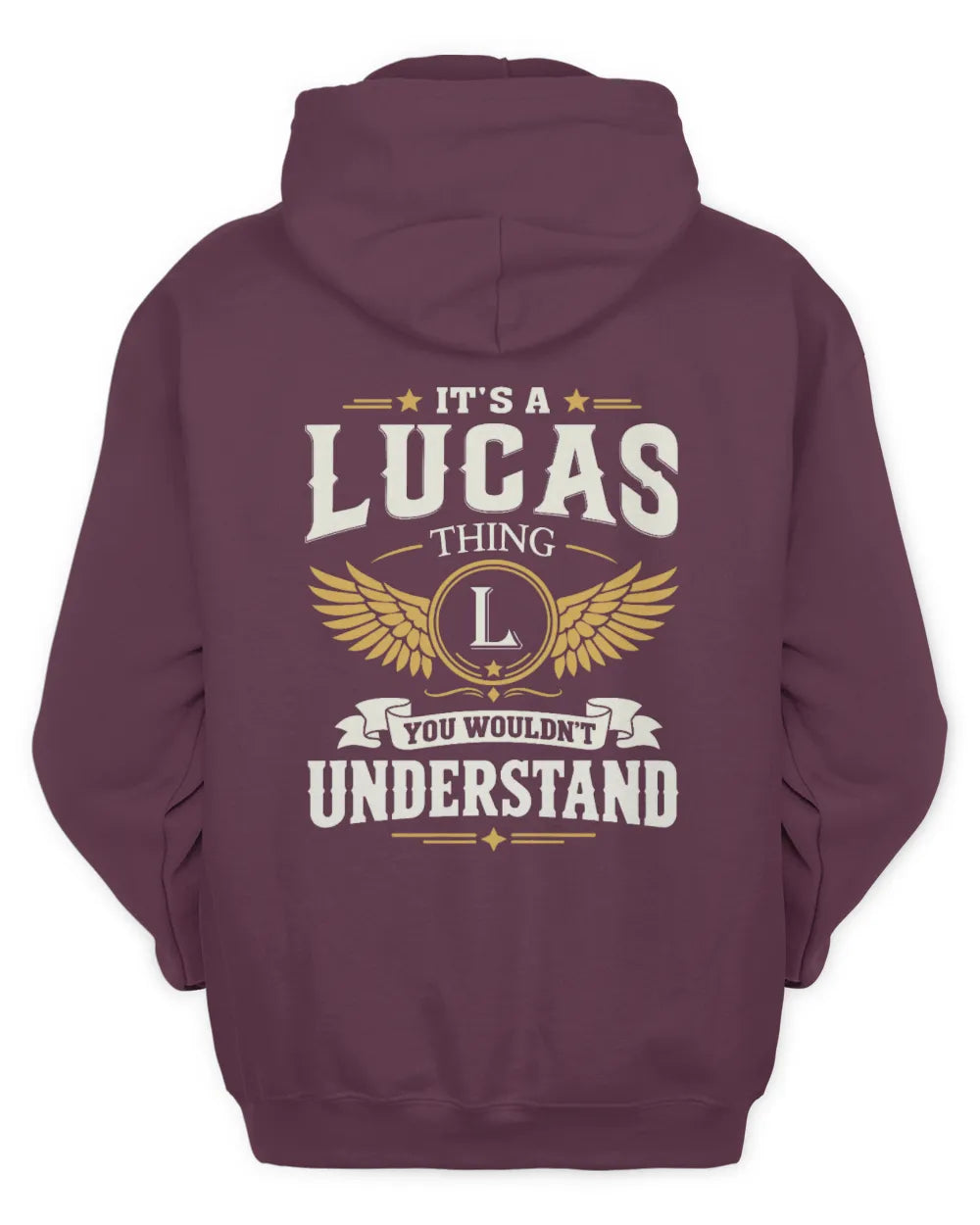 LUCAS KT06-M008 It’s a [NAME] Thing – You Wouldn’t Understand | Personalized Vintage T-Shirt - Unisex Hoodie - Maroon