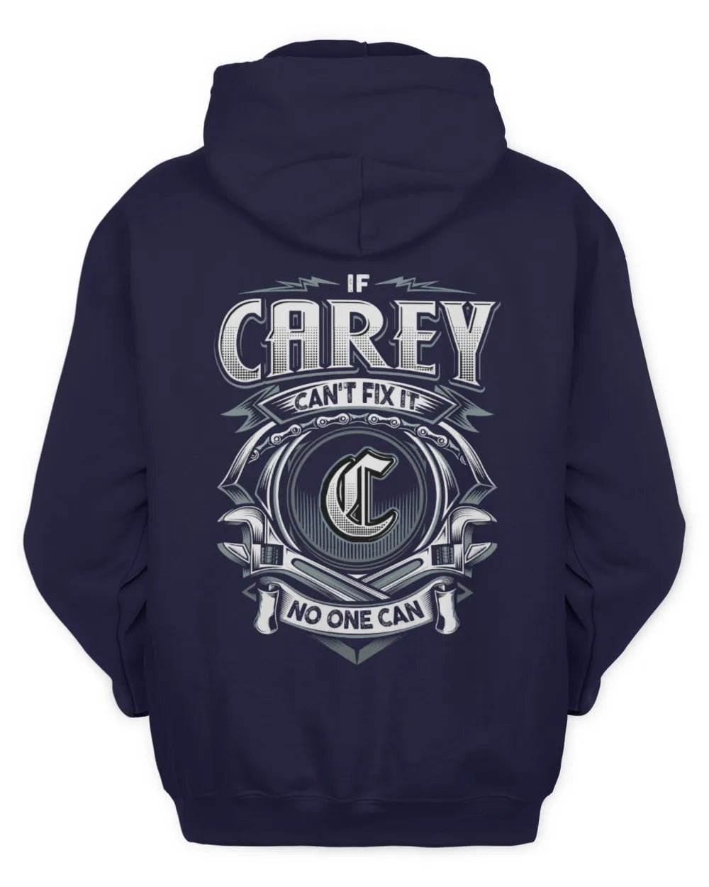 CAREY AP81-K4-626 - Personalized Ahmed Quote Apparel “If Ahmed Can't Fix It, No One Can” - Unisex Hoodie - Navy