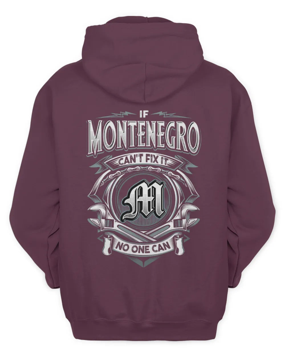 MONTENEGRO AP81-K4-626 - Personalized Ahmed Quote Apparel “If Ahmed Can't Fix It, No One Can” - Unisex Hoodie - Maroon