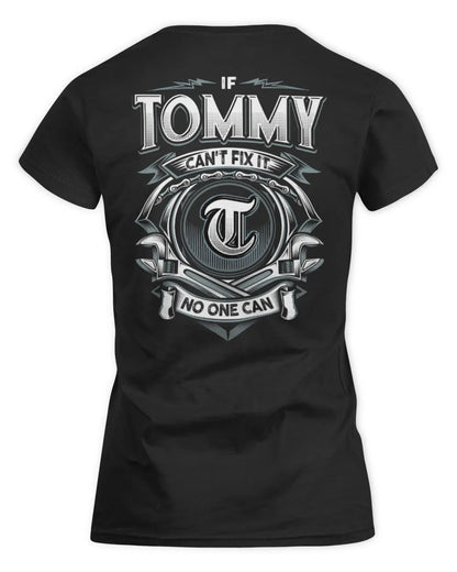TOMMY AP81-K4-626 - Personalized Ahmed Quote Apparel “If Ahmed Can't Fix It, No One Can” - Women's Standard T-Shirt - Black