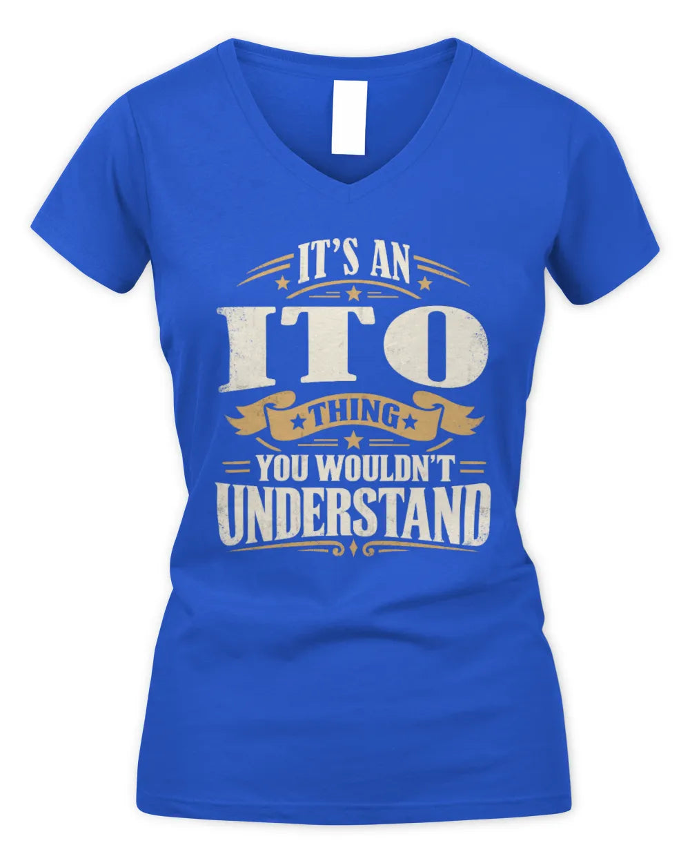 ITO P08 TH51 - Personalized “It’s a/an [NAME] Thing – You Wouldn’t Understand” Shirt - Women's V-Neck T-Shirt - Royal