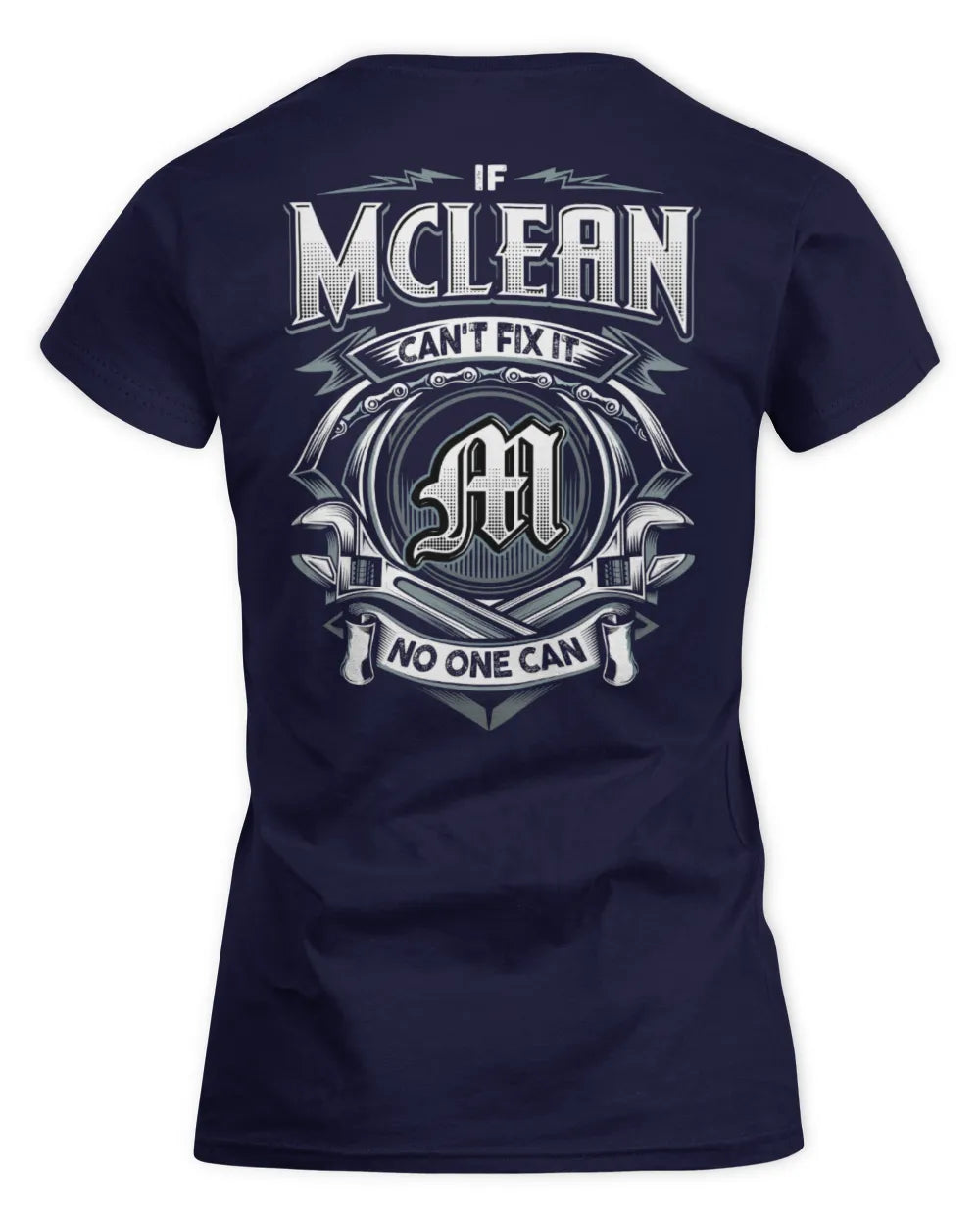 MCLEAN AP81-K4-626 - Personalized Ahmed Quote Apparel “If Ahmed Can't Fix It, No One Can” - Women's Standard T-Shirt - Navy