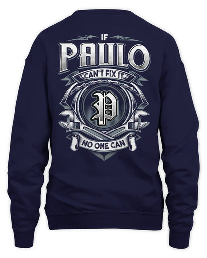 PAULO AP81-K4-626 - Personalized Ahmed Quote Apparel “If Ahmed Can't Fix It, No One Can” - Unisex Sweatshirt - Navy