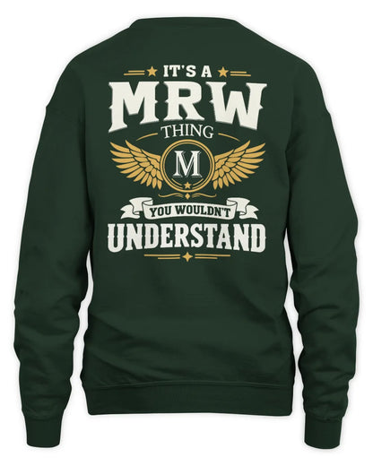 MRW KT06-M008 It’s a [NAME] Thing – You Wouldn’t Understand | Personalized Vintage T-Shirt - Unisex Sweatshirt - Forest Green