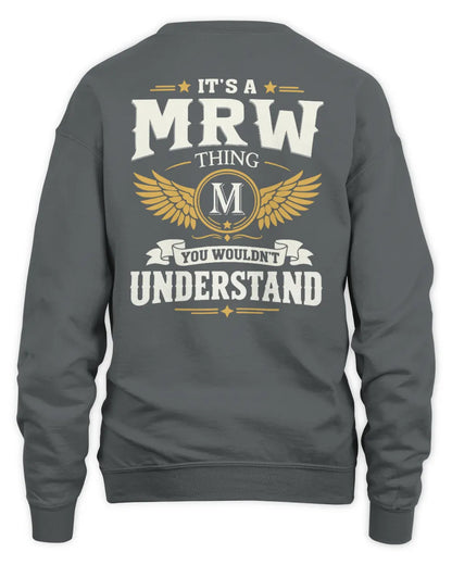 MRW KT06-M008 It’s a [NAME] Thing – You Wouldn’t Understand | Personalized Vintage T-Shirt - Unisex Sweatshirt - Charcoal