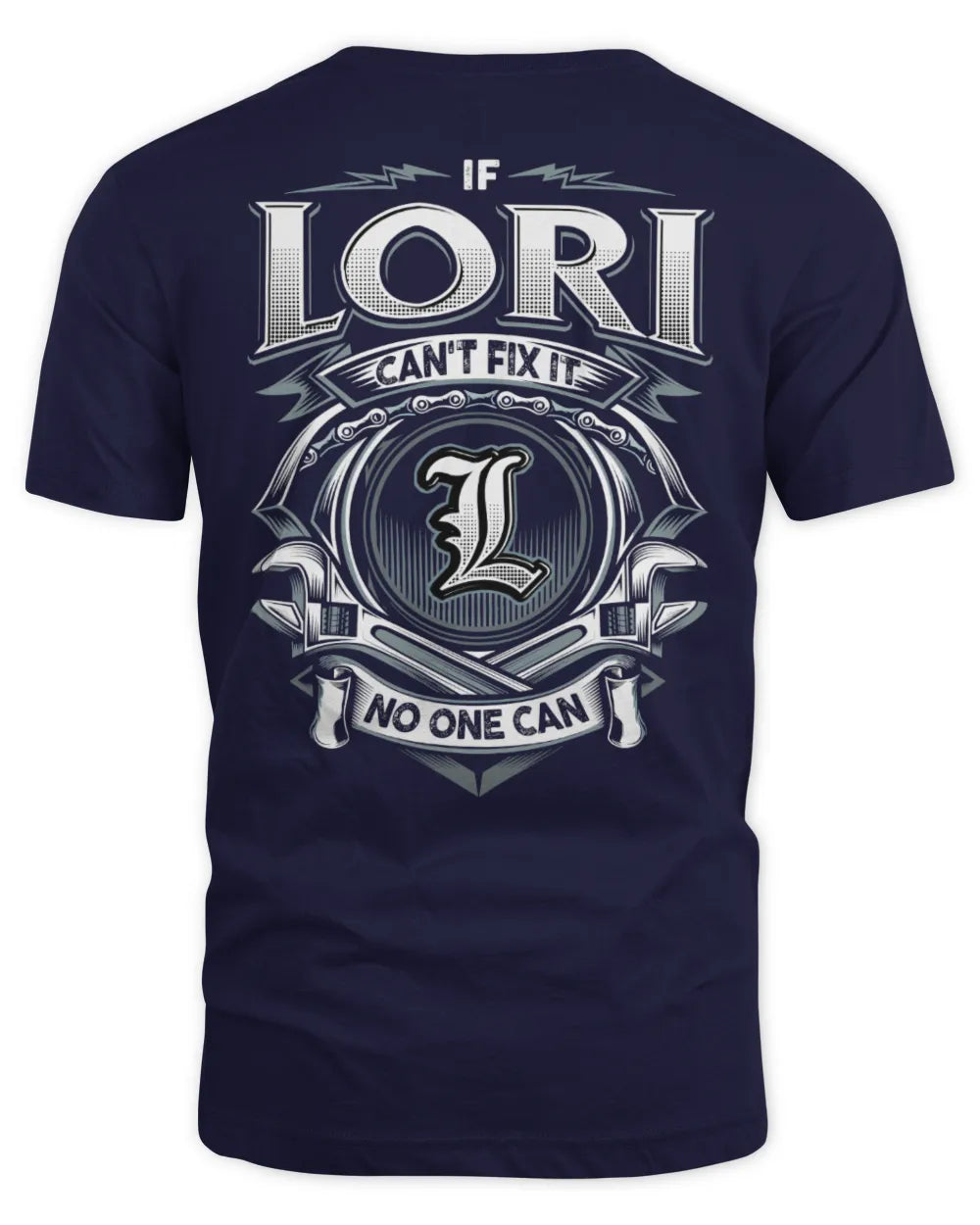 LORI AP81-K4-626 - Personalized Ahmed Quote Apparel “If Ahmed Can't Fix It, No One Can” - Unisex Standard T-Shirt - Navy