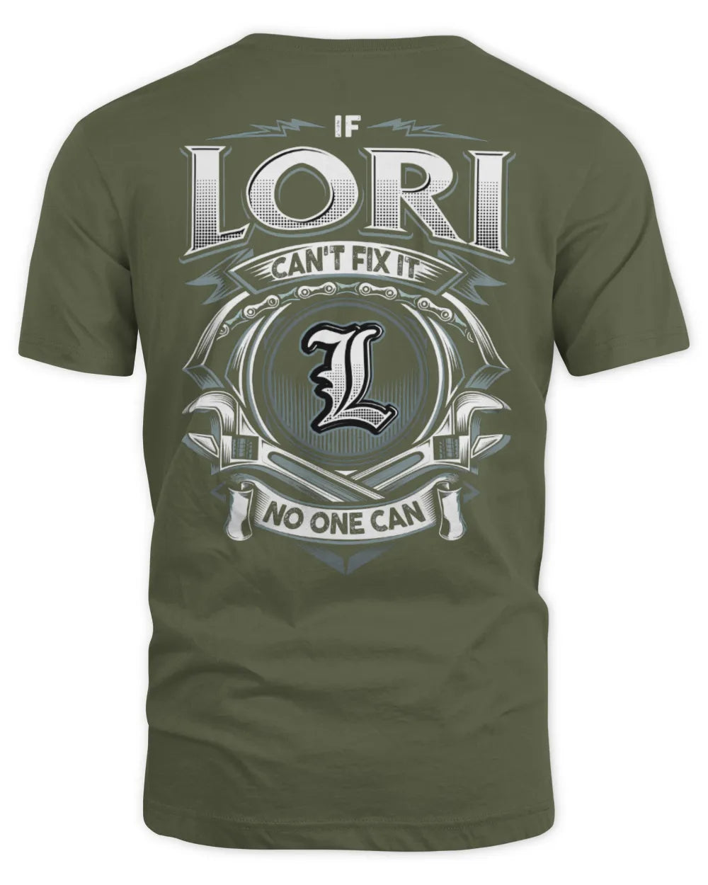 LORI AP81-K4-626 - Personalized Ahmed Quote Apparel “If Ahmed Can't Fix It, No One Can” - Unisex Standard T-Shirt - Military Green