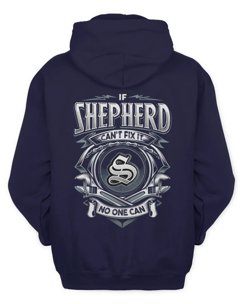 SHEPHERD AP81-K4-626 - Personalized Ahmed Quote Apparel “If Ahmed Can't Fix It, No One Can” - Unisex Hoodie - Navy