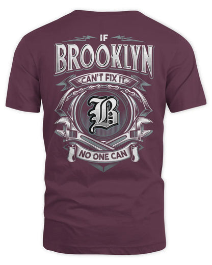BROOKLYN AP81-K4-626 - Personalized Ahmed Quote Apparel “If Ahmed Can't Fix It, No One Can” - Unisex Standard T-Shirt - Maroon