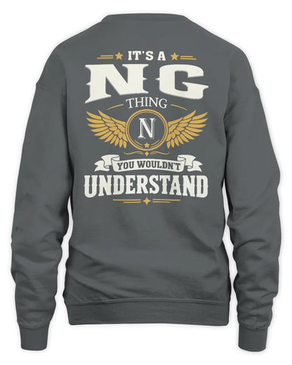 NG KT06-M008 It’s a [NAME] Thing – You Wouldn’t Understand | Personalized Vintage T-Shirt - Unisex Sweatshirt - Charcoal
