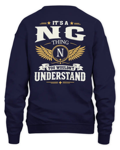 NG KT06-M008 It’s a [NAME] Thing – You Wouldn’t Understand | Personalized Vintage T-Shirt - Unisex Sweatshirt - Navy