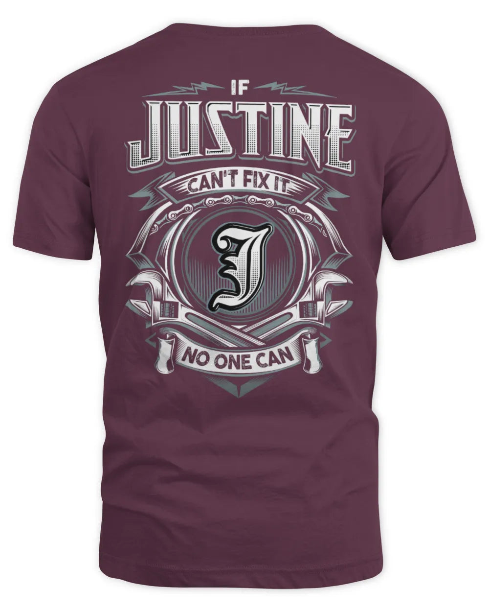 JUSTINE AP81-K4-626 - Personalized Ahmed Quote Apparel “If Ahmed Can't Fix It, No One Can” - Unisex Standard T-Shirt - Maroon