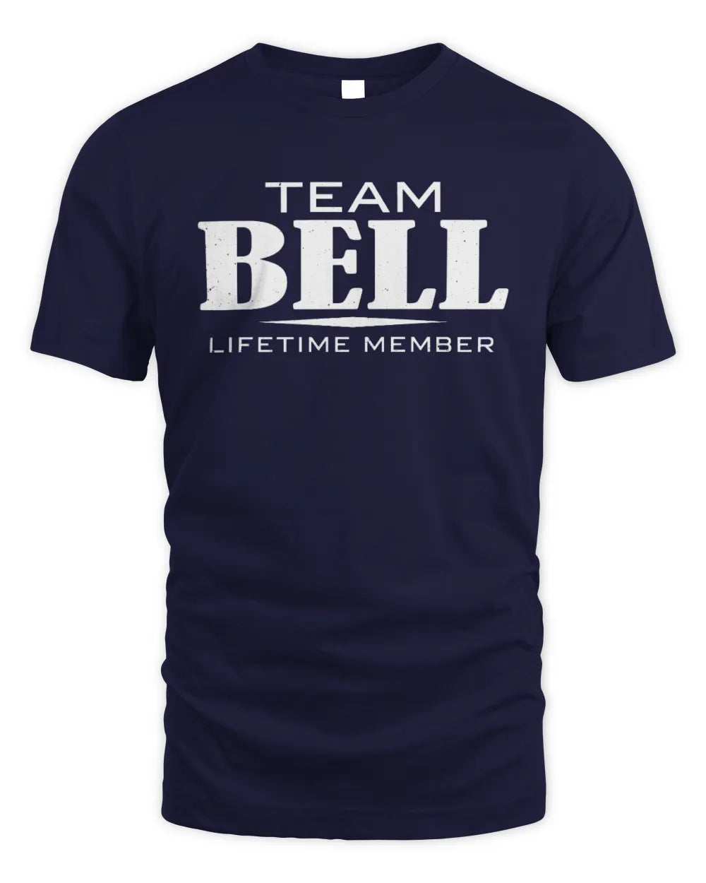 BELL BL62-K4-128 - Personalized “Team NAME Lifetime Member” - Unisex Standard T-Shirt - Navy