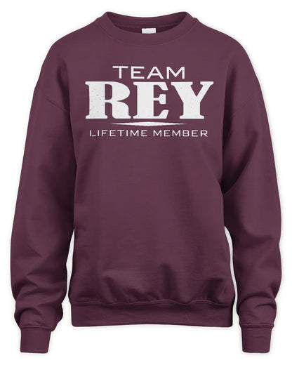 REY BL62-K4-128 - Personalized “Team NAME Lifetime Member” - Unisex Sweatshirt - Maroon