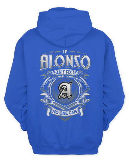 ALONSO AP81-K4-626 - Personalized Ahmed Quote Apparel “If Ahmed Can't Fix It, No One Can” - Unisex Hoodie - Royal