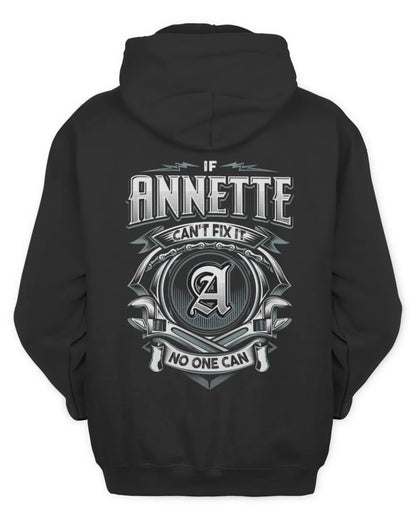 ANNETTE AP81-K4-626 - Personalized Ahmed Quote Apparel “If Ahmed Can't Fix It, No One Can” - Unisex Hoodie - Black