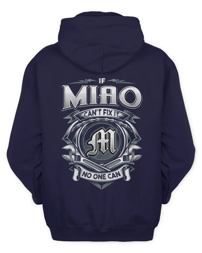 MIAO AP81-K4-626 - Personalized Ahmed Quote Apparel “If Ahmed Can't Fix It, No One Can” - Unisex Hoodie - Navy