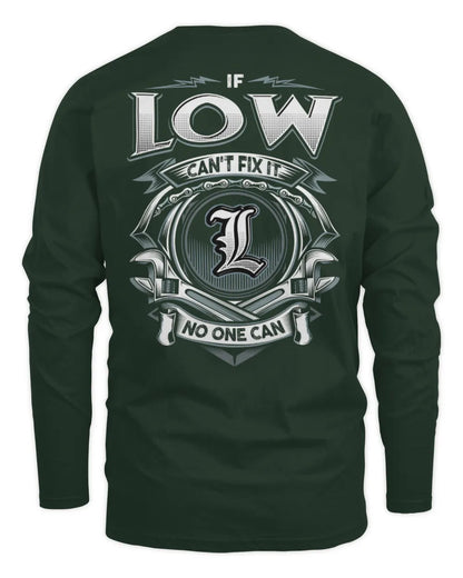 LOW AP81-K4-626 - Personalized Ahmed Quote Apparel “If Ahmed Can't Fix It, No One Can” - Men's Long Sleeved T-Shirt - Forest Green