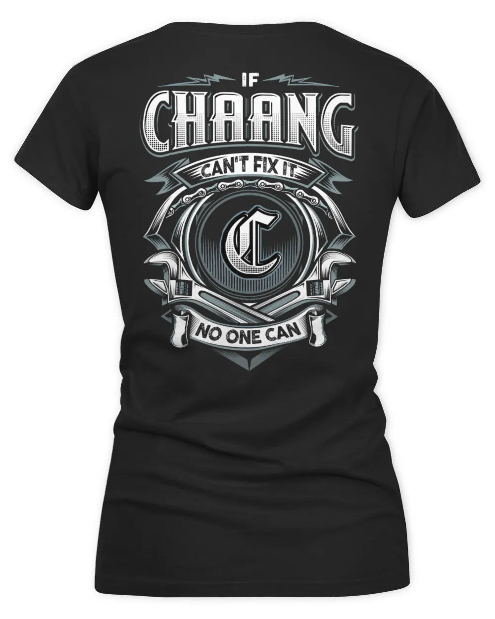 CHAANG AP81-K4-626 - Personalized Ahmed Quote Apparel “If Ahmed Can't Fix It, No One Can” - Women's V-Neck T-Shirt - Black