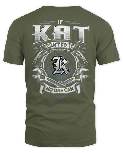 KAT AP81-K4-626 - Personalized Ahmed Quote Apparel “If Ahmed Can't Fix It, No One Can” - Unisex Standard T-Shirt - Military Green
