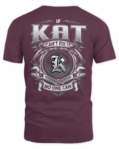 KAT AP81-K4-626 - Personalized Ahmed Quote Apparel “If Ahmed Can't Fix It, No One Can” - Unisex Standard T-Shirt - Maroon