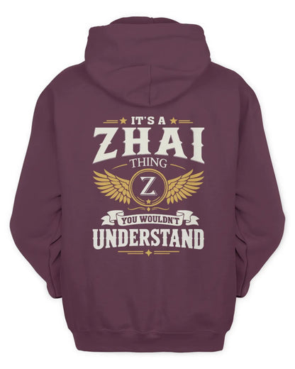 ZHAI KT06-M008 It’s a [NAME] Thing – You Wouldn’t Understand | Personalized Vintage T-Shirt - Unisex Hoodie - Maroon