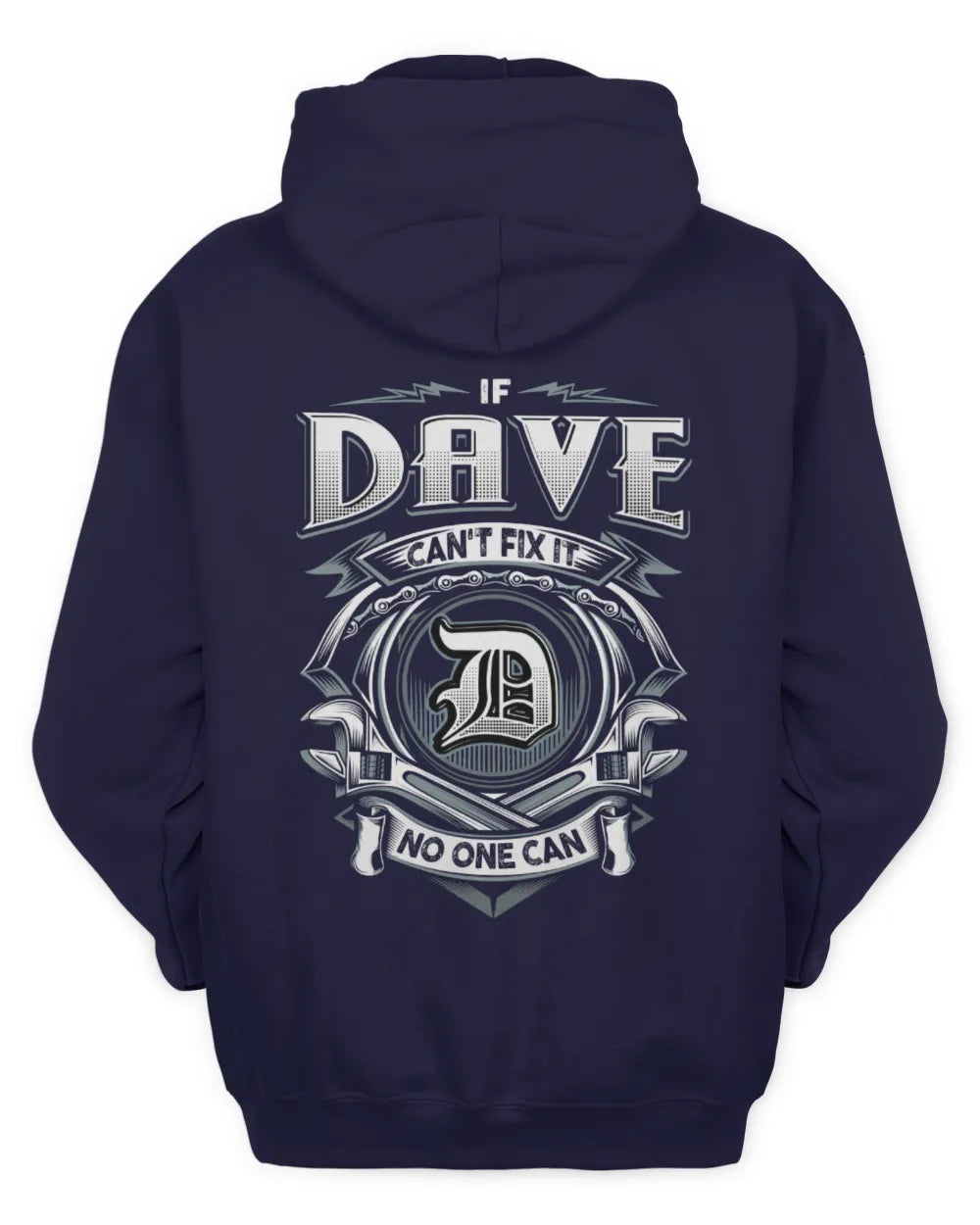 DAVE AP81-K4-626 - Personalized Ahmed Quote Apparel “If Ahmed Can't Fix It, No One Can” - Unisex Hoodie - Navy