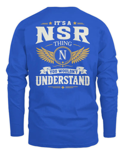 NSR KT06-M008 It’s a [NAME] Thing – You Wouldn’t Understand | Personalized Vintage T-Shirt - Men's Long Sleeved T-Shirt - Royal