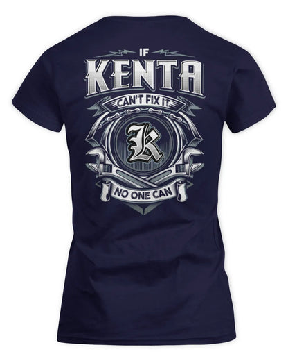 KENTA AP81-K4-626 - Personalized Ahmed Quote Apparel “If Ahmed Can't Fix It, No One Can” - Women's Standard T-Shirt - Navy