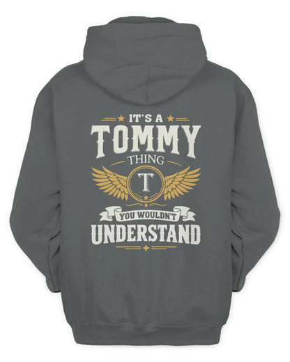 TOMMY KT06-M008 It’s a [NAME] Thing – You Wouldn’t Understand | Personalized Vintage T-Shirt - Unisex Hoodie - Charcoal