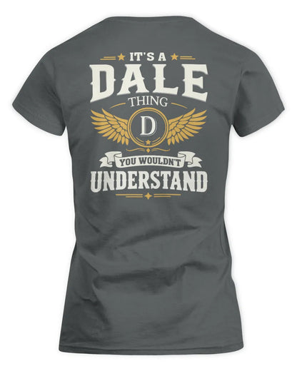 DALE KT06-M008 It’s a [NAME] Thing – You Wouldn’t Understand | Personalized Vintage T-Shirt - Women's Standard T-Shirt - Charcoal