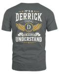 DERRICK KT06-M008 It’s a [NAME] Thing – You Wouldn’t Understand | Personalized Vintage T-Shirt - Unisex Standard T-Shirt - Charcoal