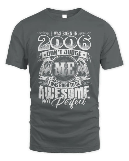 2006 HH89-K2 – Awesome Birth Year Quote T-Shirt - Unisex Standard T-Shirt - Charcoal