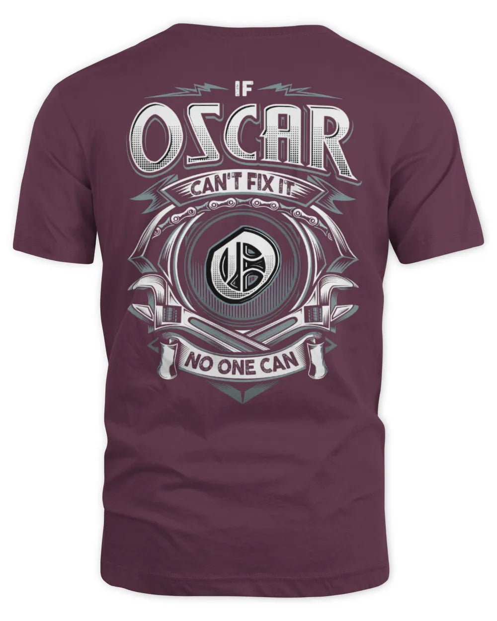 OSCAR AP81-K4-626 - Personalized Ahmed Quote Apparel “If Ahmed Can't Fix It, No One Can” - Unisex Standard T-Shirt - Maroon