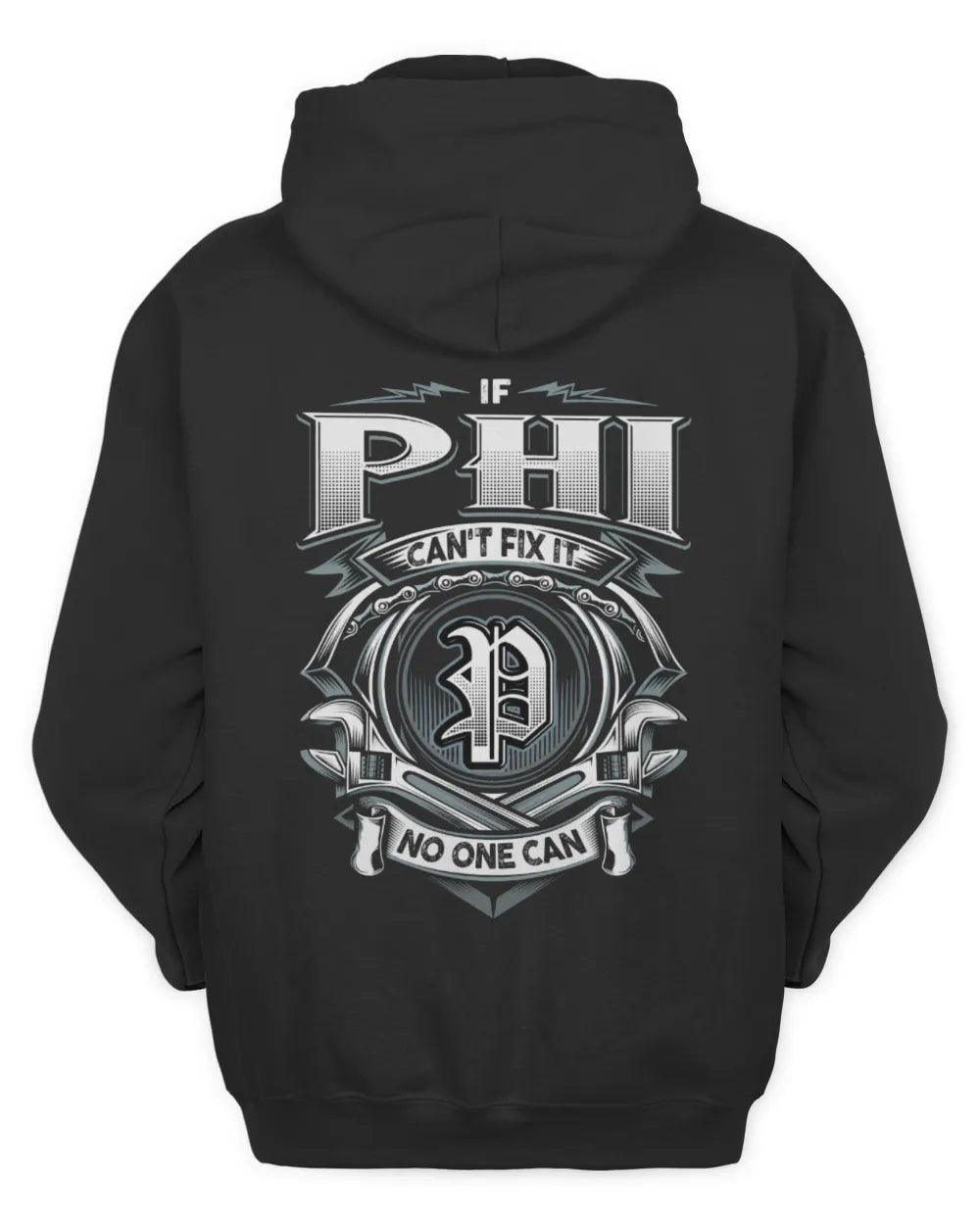 PHI AP81-K4-626 - Personalized Ahmed Quote Apparel “If Ahmed Can't Fix It, No One Can” - Unisex Hoodie - Black